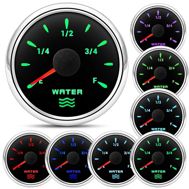 0-190 Ohm Water Level Sensor 52mm Water Level Gauge with LED Water Tank Meter gallery