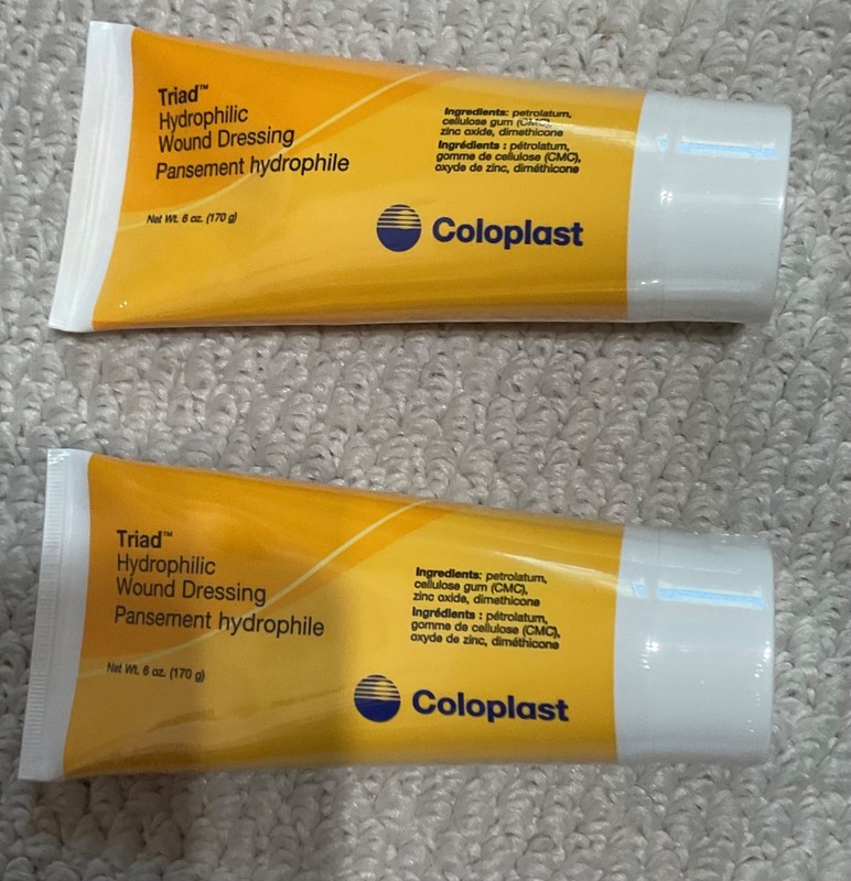 First Aid Coloplast Triad® Hydrophilic Wound Dressing 6oz Tube – 2 Pack
