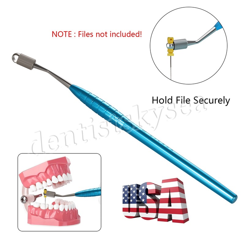 1-20 Dental Endodontic File Holder K-Files Handle Hand Use Root Canal Clip Teeth