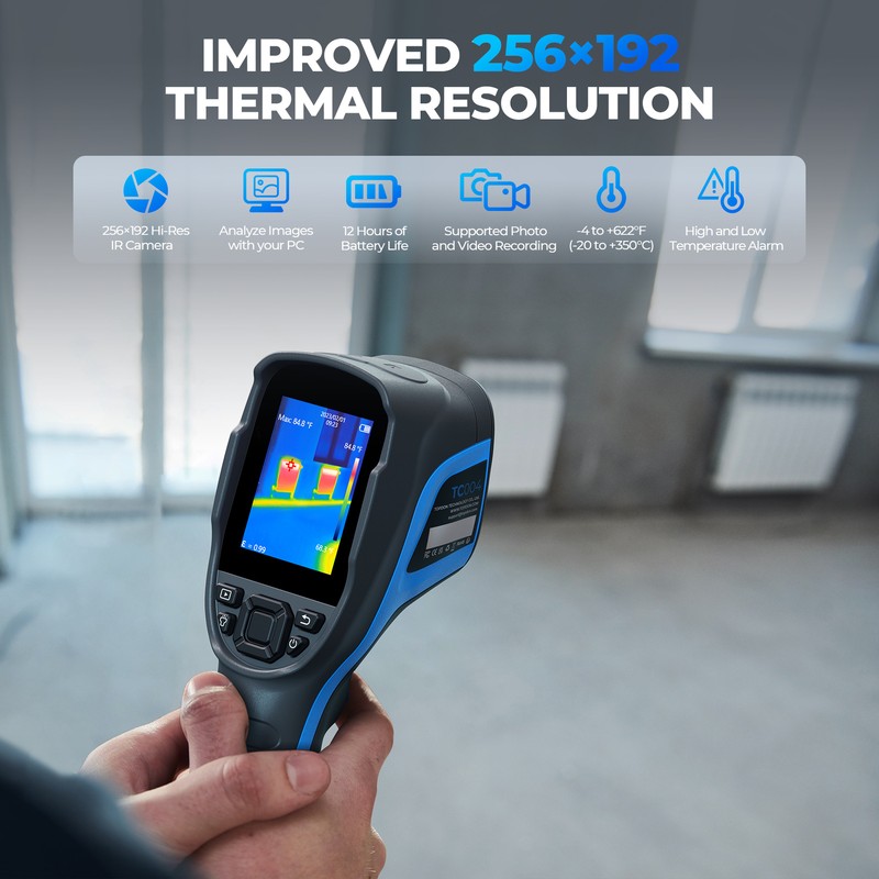 TOPDON TC003 Thermal Imaging Camera 5-inch PAD 2+32GB Storage 256*192 Pixels UK gallery