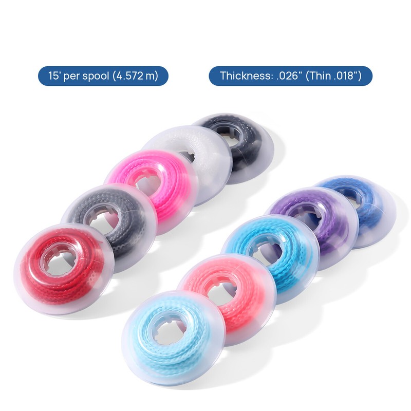 Dental Orthodontic Elastic Rubber Power Chain Braces Bands Short/Long/Continue gallery