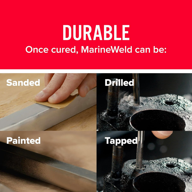 JB Weld MarineWeld Epoxy 2oz Waterproof Strong Bond Repair Adhesive gallery