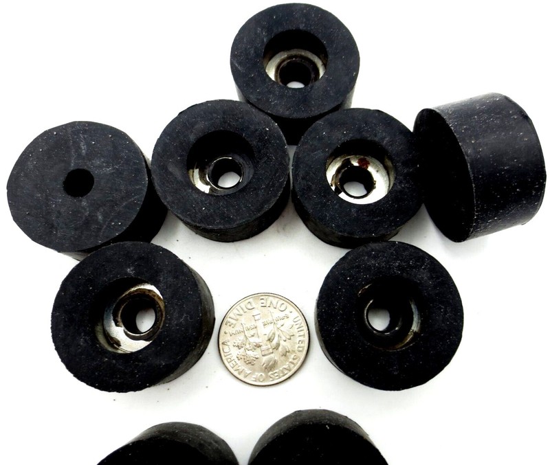 Screw on Rubber Bumper Pad Has 3/16" Screw Hole - 1" Pad, 1/2 Tall - Free Ship! gallery