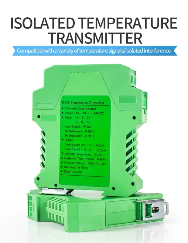 Temperature Transmitter PT100 4-20mA 0-10V 0-5V Converter RS485 0-200℃ Sensor gallery