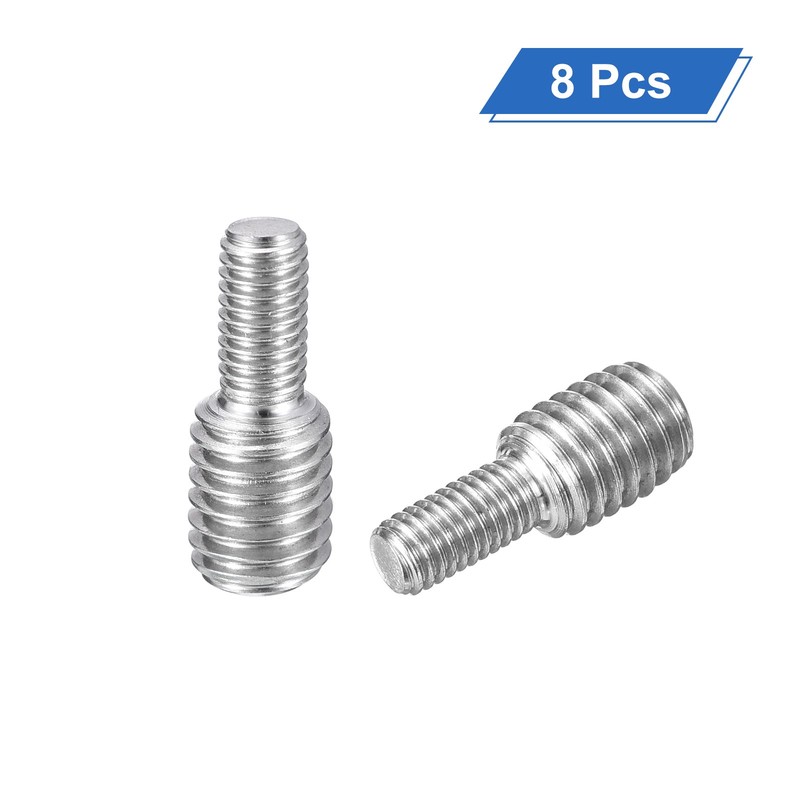 8Pcs M5x10mm to M8x10mm Double End Threaded Stud 304 Stainless Steel Rods gallery