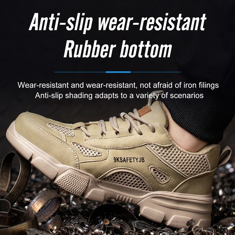 Mens Mesh Safety Shoes Steel Toe Work Boots Indestructible Lightweight Sneakers gallery