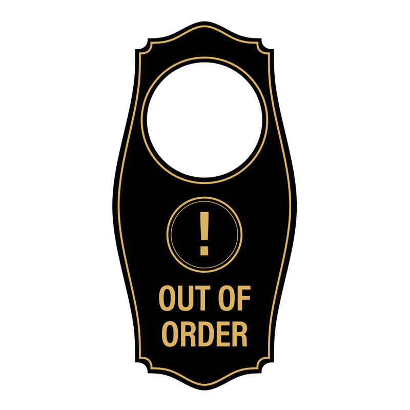 Signs ByLITA Out of Order Door Hanger