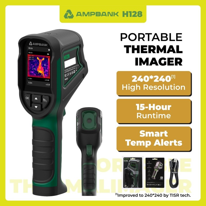 AMPBANK Handheld Thermal Imager IR Infrared Imaging Camera With 2.4″ LCD