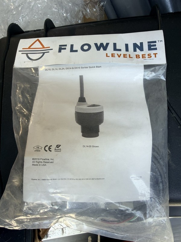 Flowline ECOPOD Dl10-01 Ultrasonic Level Transmitter, 49.2 In. gallery