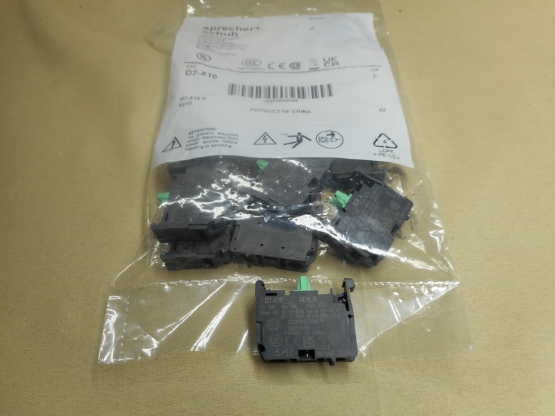 SPRECHER & SCHUH D7-X10 auxiliary contact block (NIB)