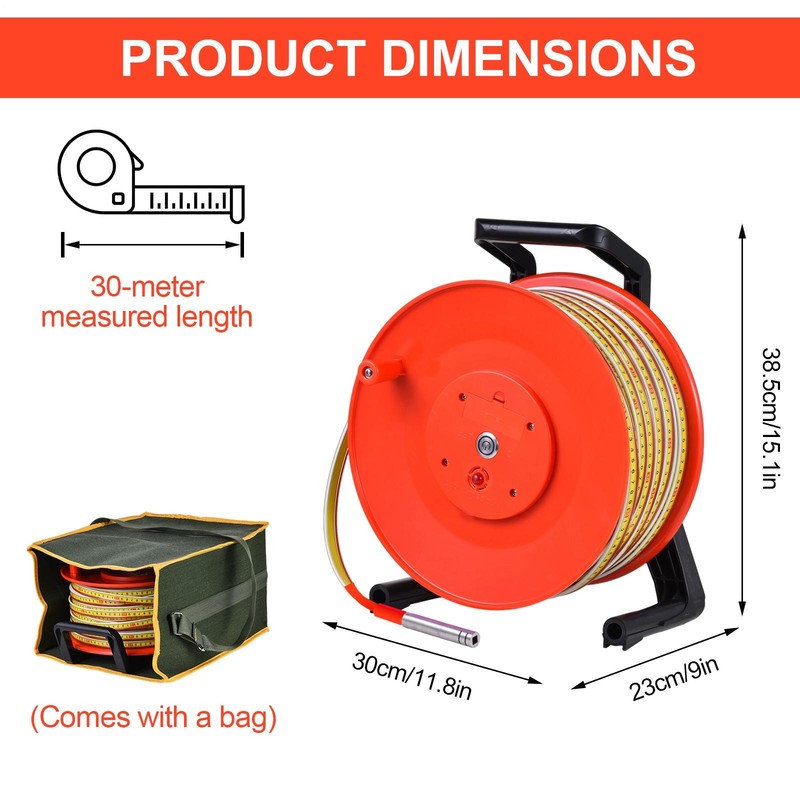 15mm Water Level Meter, Well Water Level Indicator Water Level Measurement 30m gallery