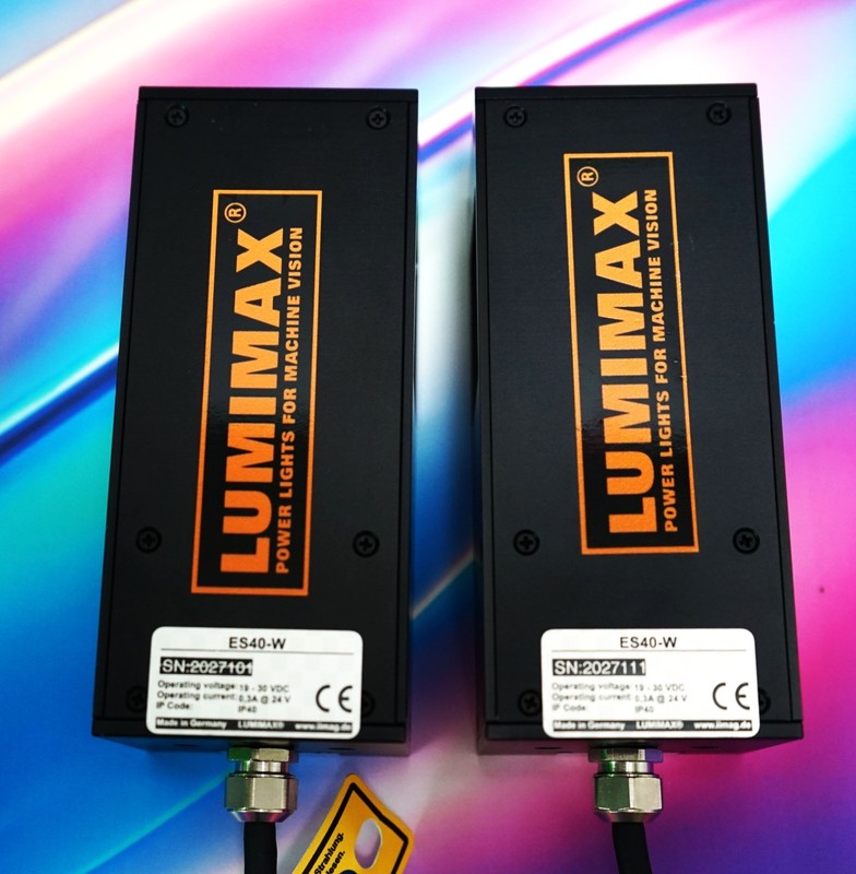 NEW Lumimax ES40-W White LED Coaxial Light Machine Vision Illuminator 40x40mm