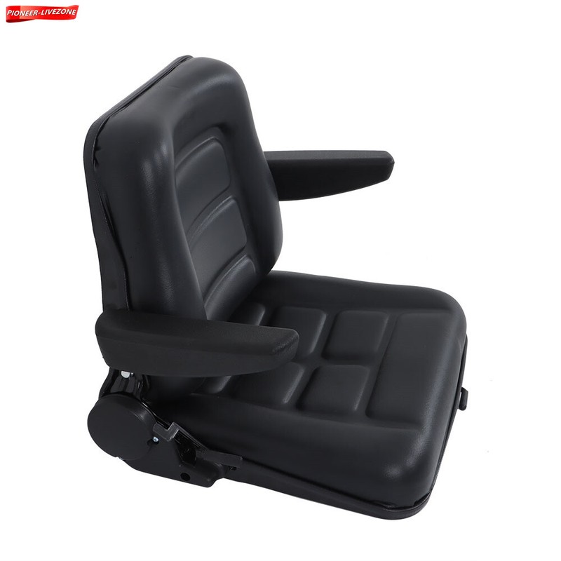 Lawn Mower Universal Fold Down Forklift Seat Armrest Tractor Skid Loader Seat