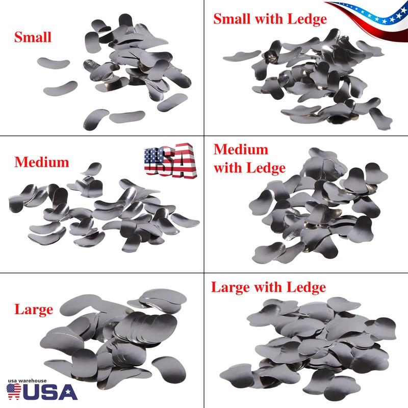 50 Pcs Dental Metal Matrices Matrix Band Sectional Contoured Refill S/M/L 35μm gallery