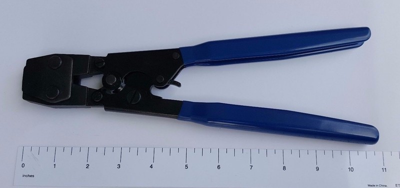 1) PEX CLAMP CINCH CRIMP CRIMPER TOOL STAINLESS STEEL CLAMPS SIZE FROM 3/8″ – 1