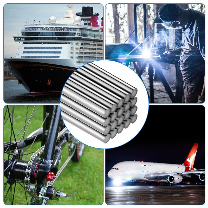 20Pcs Aluminum Melt Welding Rods Low-Temperature Flux-Cored Wire Brazing 1.6mm gallery