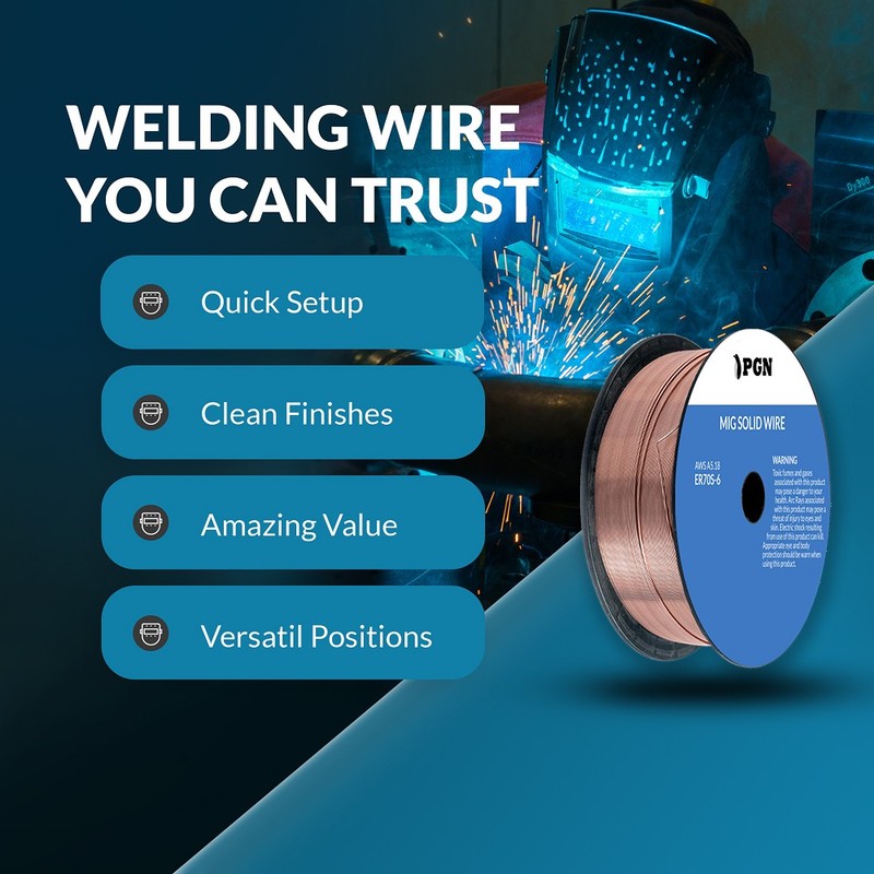 (2 x 2-Lb Spools) ER70S-6 .030" (0.8 mm) Mild Steel MIG Welding Wire gallery