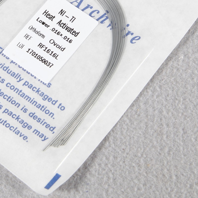 10 Packs Dent Heat Thermal Activated Niti Rectangular Arch Wire Upper/Lower ISO gallery