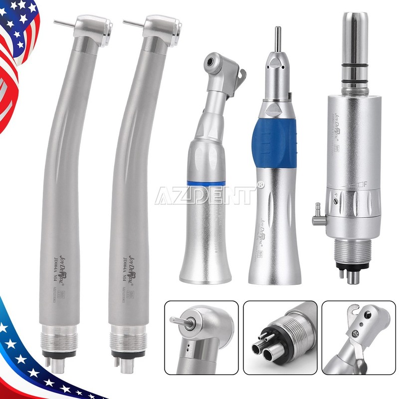 1 Set Estilo Dental 4 Agujero Alta y Baja Velocidad /Kit de Pieza de Mano de gallery