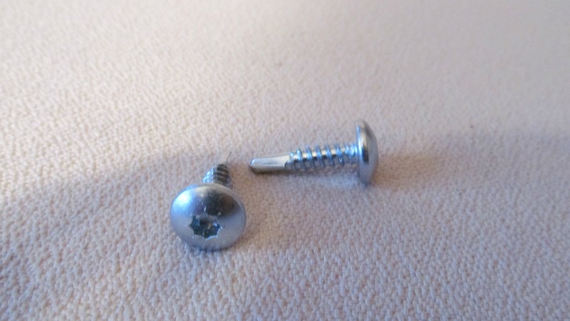 1000 Zinc Screws 10x 1" Enclosed Skin Sheet Metal Panel Trim Self Tap Truss Head gallery