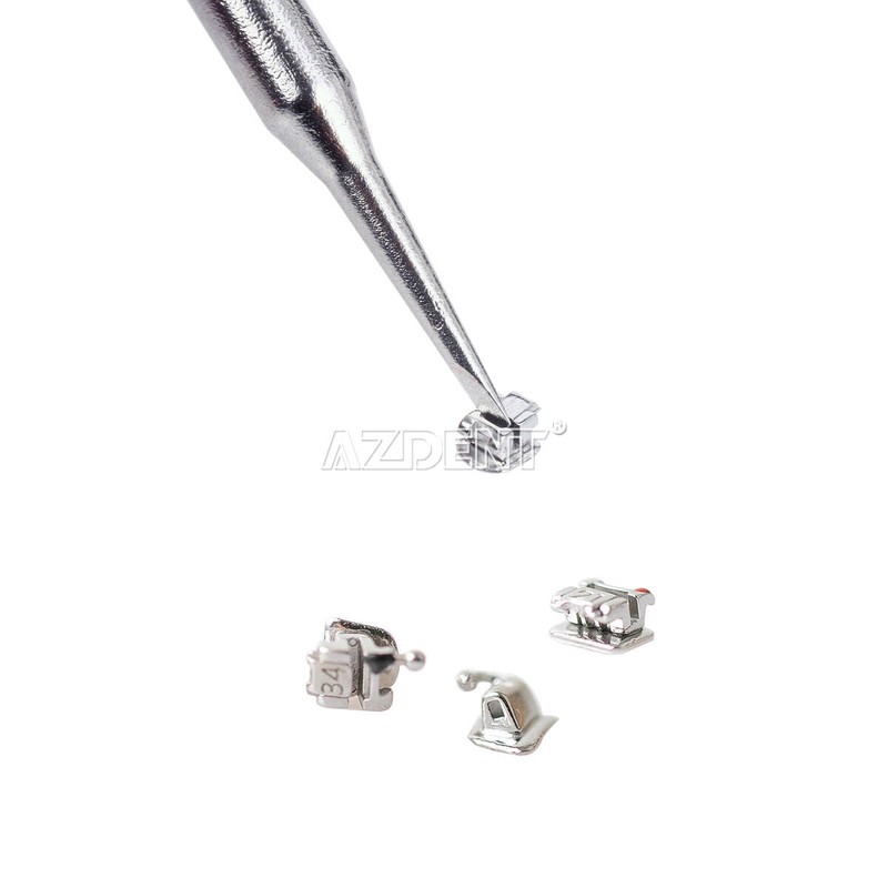 AZDENT Dental Orthodontic Self-Ligating Brackets Braces Roth MBT 022 Hooks 345 gallery