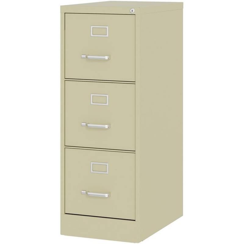 Hirsh 22-in Deep 3 Drawer Letter Width Vertical Metal File Cabinet - Putty/Beige gallery