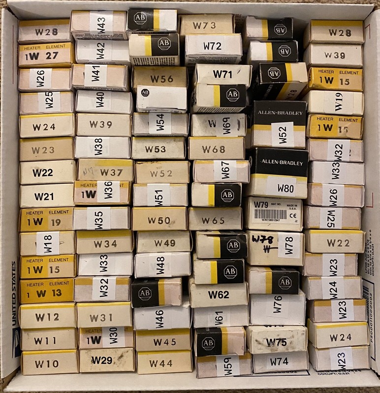 Allen Bradley Type W Thermal Overload Heater Elements, Sizes W10 - W85 !! gallery
