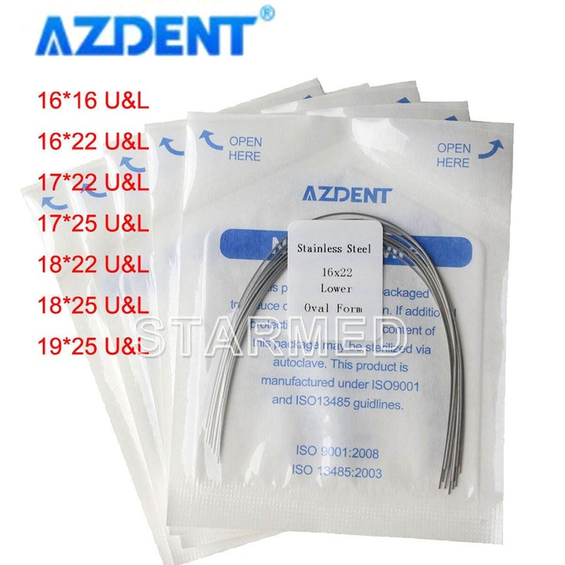 Dental Orthodontic Stainless Steel Arch Wires Rectangular Ovoid Form FDA gallery