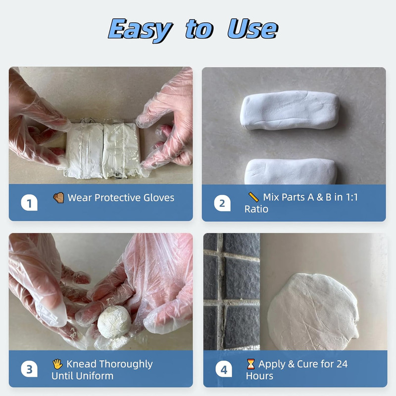Epoxy Sculpt Clay, Epoxy Putty 2 Part a & B Modeling Compound for Leaks Repair, gallery