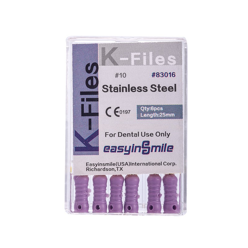 10Pks Dental K Files Endodontic Endo K-Files Root Canal #10 Hand Stainless Steel gallery