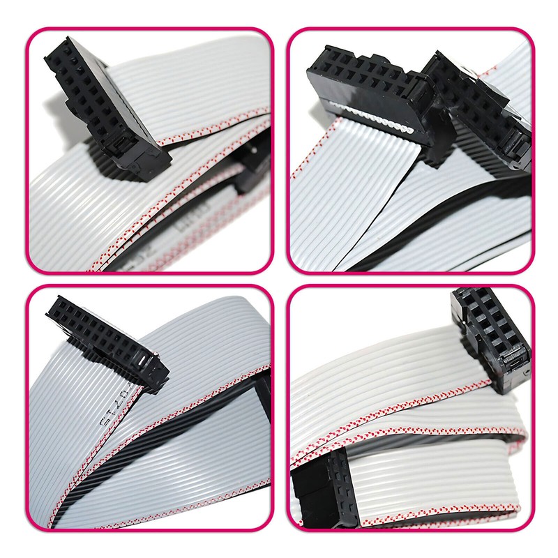 IDC 6-64 Pin Flat Ribbon Cable Female Connector 2.54mm Pitch,10cm,20cm~1M,3M,5M gallery