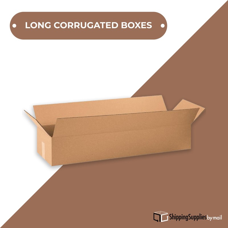 36 x 6 x 6" ECT-32 25 Pack Kraft Corrugated Boxes gallery