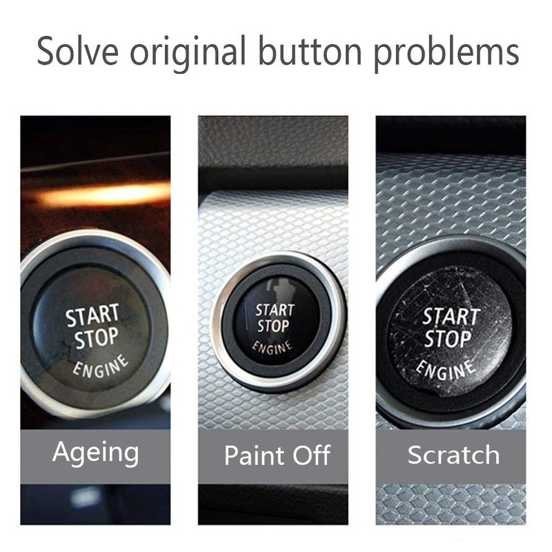 Engine Start Stop Ignition Button Crystal Style Blue Fit BMW E Chassis E60 E90 gallery