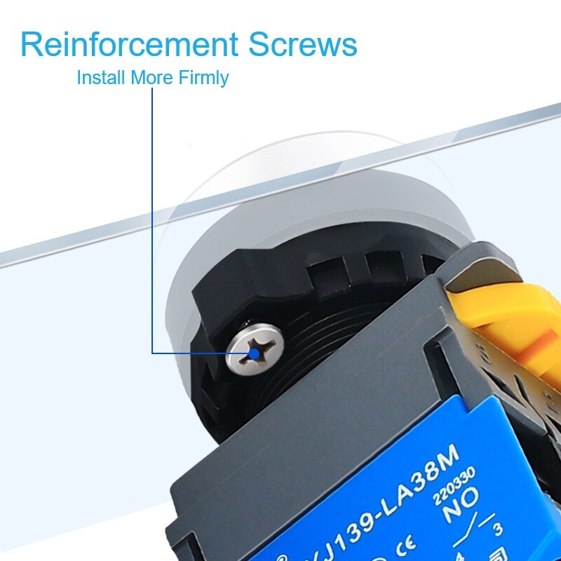 22mm BI-Position Start Button 1NO1NC10A BI- Position Momentary Switch With Light gallery