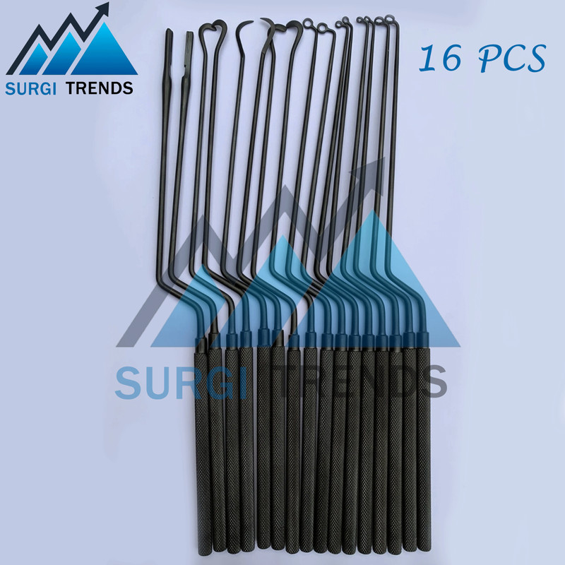 Hardy Pituitary Neuro Curettes Set Of 16 Surgical Instruments Transsphenoidal