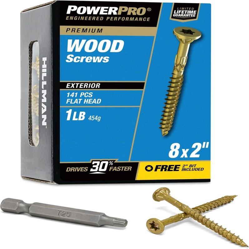 Exterior Wood Screws, x 2 Inch All-Purpose Deck Screws for Outdoor Projects, ... gallery