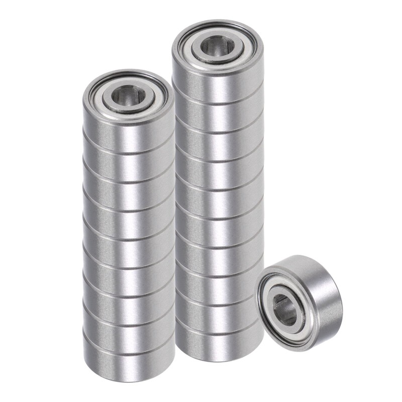 20pcs Deep Groove Ball Bearings 1/8″x3/8″x5/32″ Chrome Steel Balls Double Shield