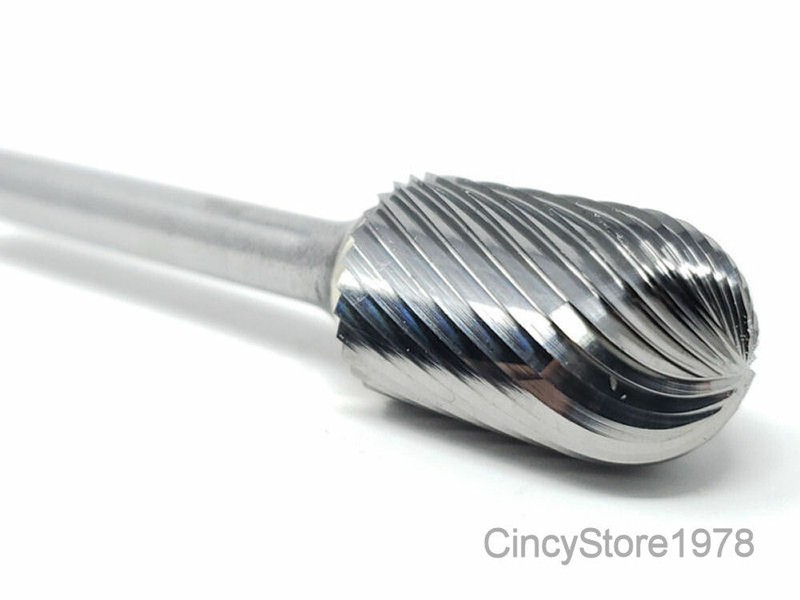 SC6S Cylindrical Cut Tungsten Carbide Burr Bur Cutting Tool Die Grinder Bit 1/4″