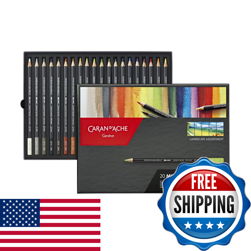 Caran D’Ache Caran Dache Museum Aquarelle Pencil Sets Landscape Set Of 20