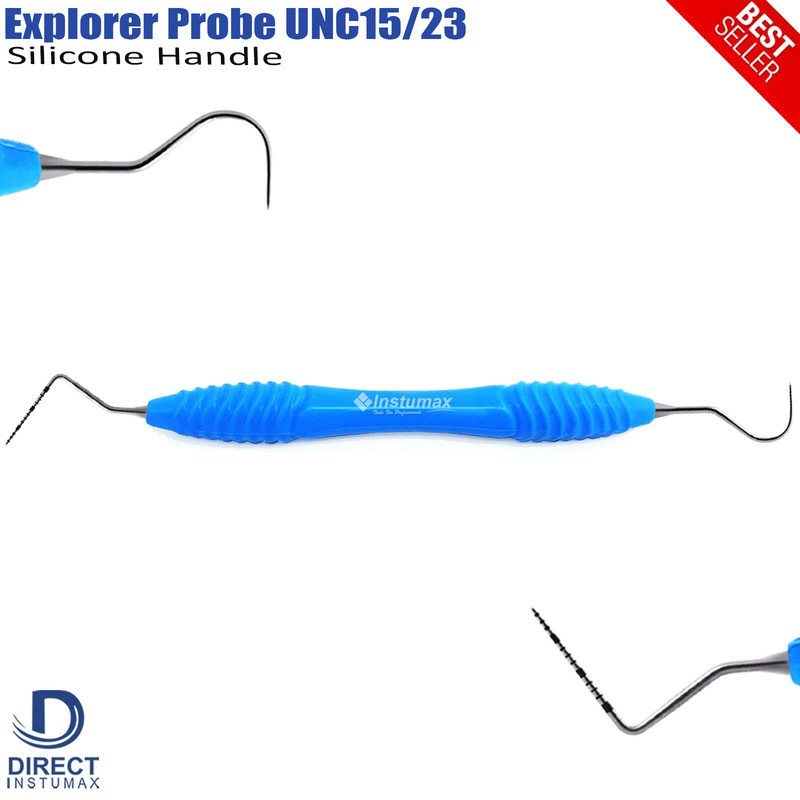 Dental Perio Explorer 23 Probe UNC 15 Color Marking Diagnostic Double Ended Tool gallery