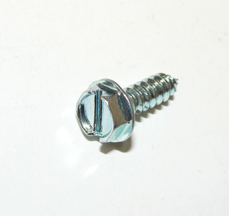 #10 x 5/8″ Hex Washer Hd. Slotted Sheet Metal Screw-Zinc Plated-Lot of 1000 Pcs.