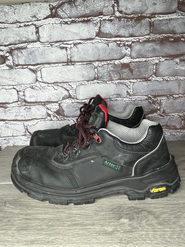Artec Vibram Black Nubuck Industrial Steel Toe Work Shoes Men’s Sz 10.5M US/44EU