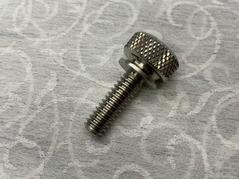 2 Pcs 1/4" - 20 X 3/4" 18-8SS Knurled Head Thumb Screws with Flared Shoulder gallery