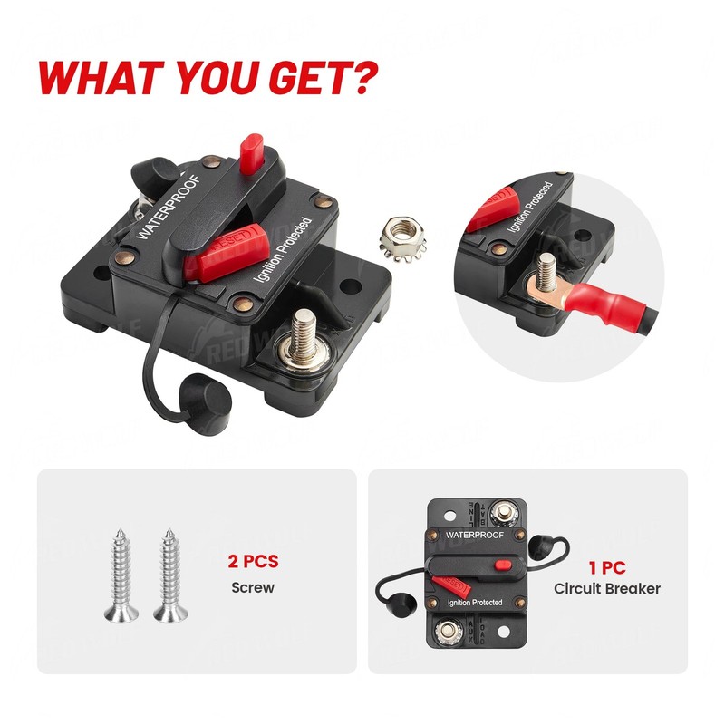 50A Amp Circuit Breaker for Boat Trolling Motor Marine ATV Vehicles Stereo Au... gallery