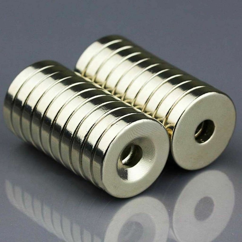 N35 Countersunk Ring Round Disc Strong Magnets Rare Earth Neodymium Hole gallery