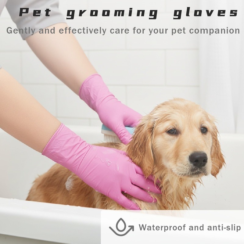 100 Pcs Disposable Nitrile Gloves Latex Free Food Grade Cleaning Work Pack gallery