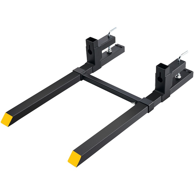 VEVOR 43" 2000lbs Pallet Fork Clamp On Tractor Forks Adjustable Bucket Forks gallery