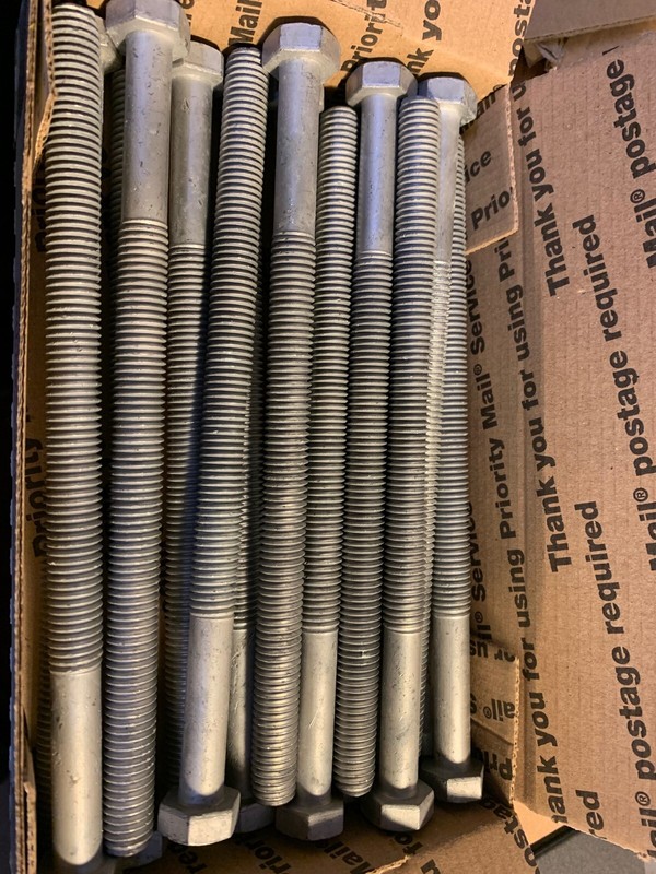 Bolt Hex Head 1/2"-13 x 8" Hot Dip Galvanized (18ea) gallery