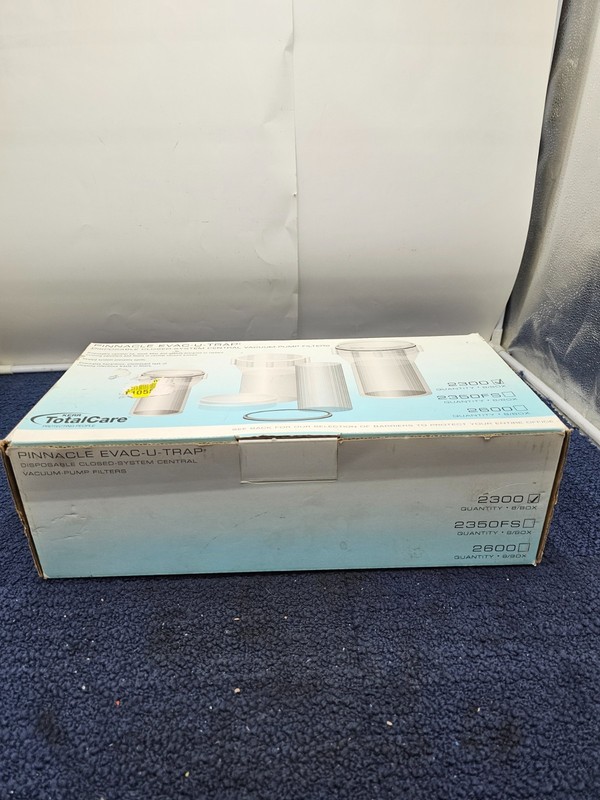 (QTY 8) Kerr 2300 TotalCare Pinnacle Evac-u-Trap Evacuation Trap gallery
