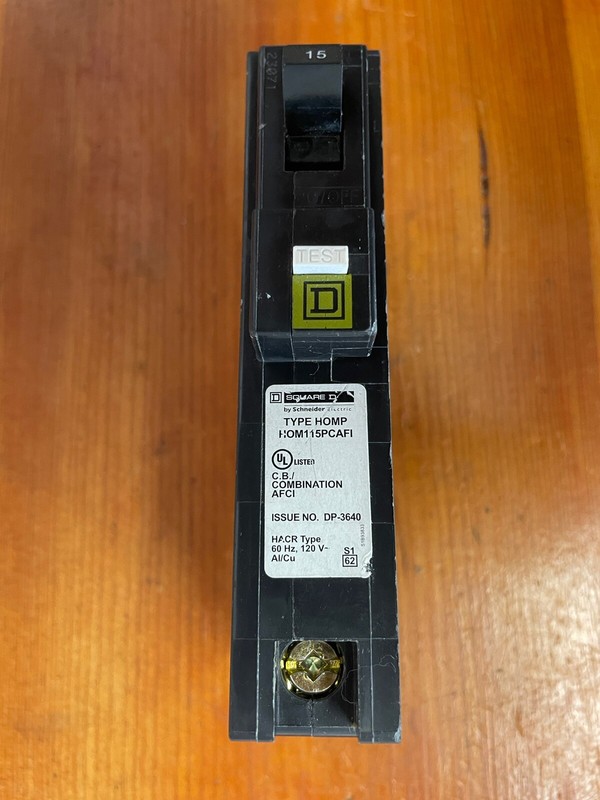 Square D HOM115PCAFI 15 A 120V AFCI Circuit Breaker gallery